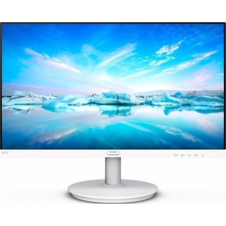 Philips V-line 241V8AW - LED monitor - 24" (23.8" viewable) - 1920 x 1080 Full HD (1080p) @ 75 Hz - IPS - 250 cd / m² - 1000:1 - 4 ms - HDMI, VGA - speakers - textured white - 0
