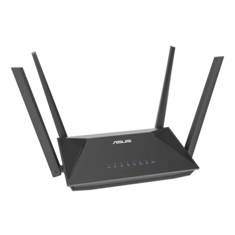 ASUS RT-AX52 - - wireless router - 3-port switch - 1GbE - Wi-Fi 6 - Tri-Band - 4