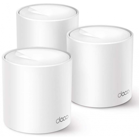 TP-Link Deco X10 V1 - Wi-Fi system - (3 routers) - up to 5,600 sq.ft - mesh 1GbE Dual Band - 0