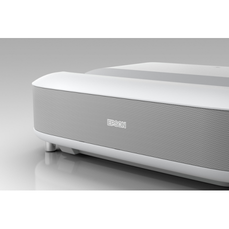 Epson EH-LS650W - 3LCD projector - 3600 lumens (white) - 3600 lumens (colour) - 16:9 - 4K - ultra short-throw lens - 802.11ac wireless - white - Android TV - 17