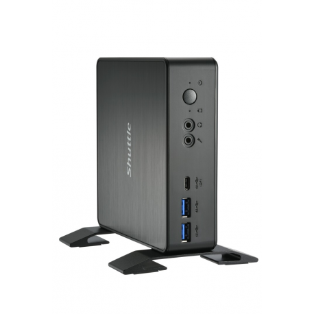 Shuttle XPC nano NC40U7 - Barebone - mini PC - 1 x Core i7 1255U  /  1.7 GHz - RAM 0 GB - UHD Graphics 620 - GigE - black - 13