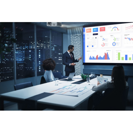 Optoma ZH520 - DLP projector - laser - 3D - 5500 lumens - Full HD (1920 x 1080) - 16:9 - 1080p - LAN - white - 2