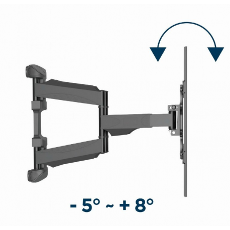 Gembird WM-75ST-01 - Mounting kit (wall mount) - for LCD TV - full motion - steel - screen size: 32"-75" - mounting interface: 600 x 400 mm - 1
