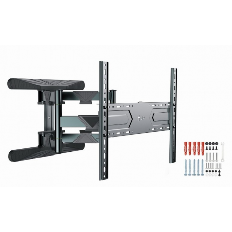 Gembird WM-80ST-01 - Mounting kit (wall mount) - for LCD TV - full motion - steel - screen size: 40"-80" - 7