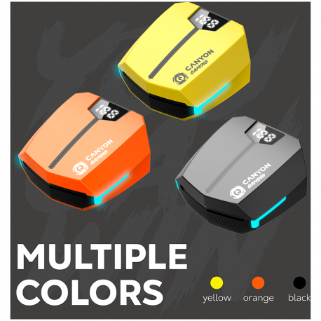 Canyon DoubleBee GTWS-2 - True wireless earphones with mic - in-ear - Bluetooth - black - 8