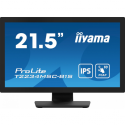 iiyama ProLite T2234MSC-B1S - LED monitor - 22" (21.5" viewable) - touchscreen - 1920 x 1080 Full HD (1080p) - IPS - 350 cd / m² - 1000:1 - 18 ms - HDMI, VGA, DisplayPort - speakers - black, matte