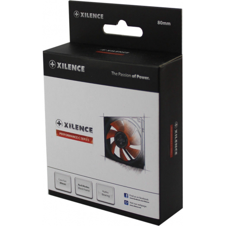 Computer Case Fan 8 Cm Black, - 1