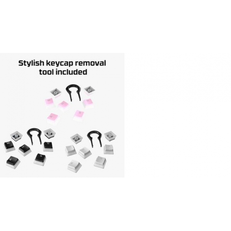 HyperX Pudding Keycaps - Keycap set - white - 11