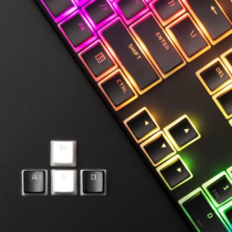 HyperX Pudding Keycaps - Keycap set - white - 32