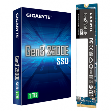 Gigabyte Gen3 2500E - SSD - 1 TB - internal - M.2 2280 - PCIe 3.0 x4 (NVMe) - 0