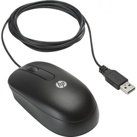 HP - Mouse - optical - 3 buttons - wired - USB - bulk (pack of 100) - 1