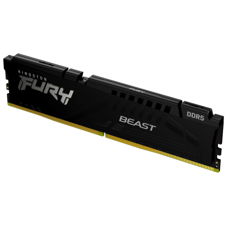 Kingston FURY Beast - DDR5 - module - 16 GB - DIMM 288-pin - 6000 MHz  /  PC5-48000 - CL30 - 1.4 V - unbuffered - on-die ECC - black - 0