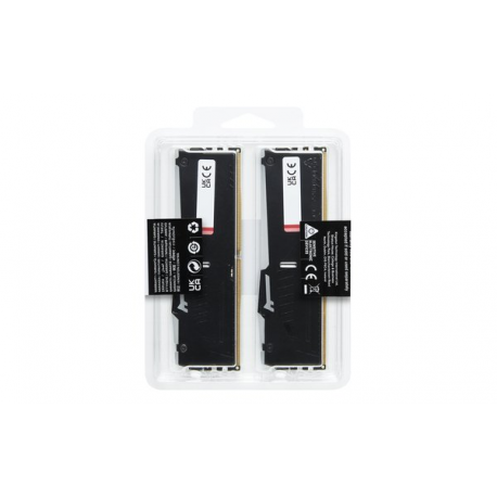 Kingston FURY Beast RGB - DDR5 - kit - 32 GB: 2 x 16 GB - DIMM 288-pin - 6000 MHz  /  PC5-48000 - CL30 - 1.4 V - unbuffered - on-die ECC - black - 16