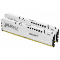 Kingston FURY Beast - DDR5 - kit - 64 GB: 2 x 32 GB - DIMM 288-pin - 6000 MHz  /  PC5-48000 - CL30 - 1.4 V - unbuffered - on-die ECC - white