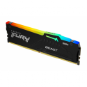 Kingston FURY Beast RGB - DDR5 - module - 16 GB - DIMM 288-pin - 6400 MHz / PC5-51200 - CL32 - 1.4 V - unbuffered - on-die ECC - black