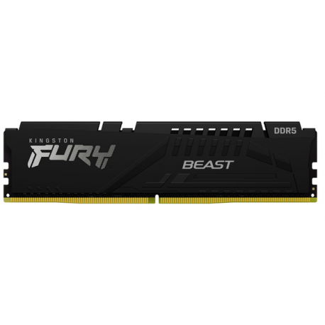 Kingston FURY Beast - DDR5 - kit - 64 GB: 2 x 32 GB - DIMM 288-pin - 6400 MHz  /  PC5-51200 - CL32 - 1.4 V - unbuffered - on-die ECC - black - 25