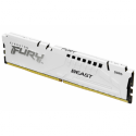 Kingston FURY Beast - DDR5 - module - 16 GB - DIMM 288-pin - 6400 MHz / PC5-51200 - CL32 - 1.4 V - unbuffered - on-die ECC - white