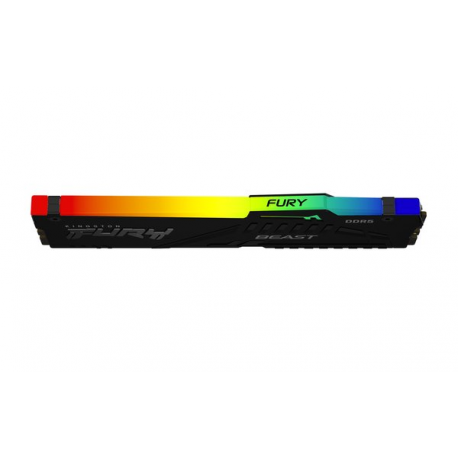 Kingston FURY Beast RGB - DDR5 - module - 16 GB - DIMM 288-pin - 6800 MHz / PC5-54400 - CL34 - 1.4 V - unbuffered - on-die ECC - black - 26