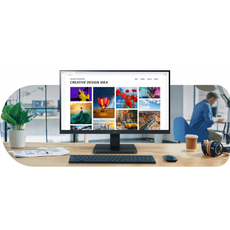 LG 22MR410-B - LED monitor - 22" (21.45" viewable) - 1920 x 1080 Full HD (1080p) @ 100 Hz - VA - 250 cd / m² - 3000:1 - 5 ms - HDMI, VGA - 9