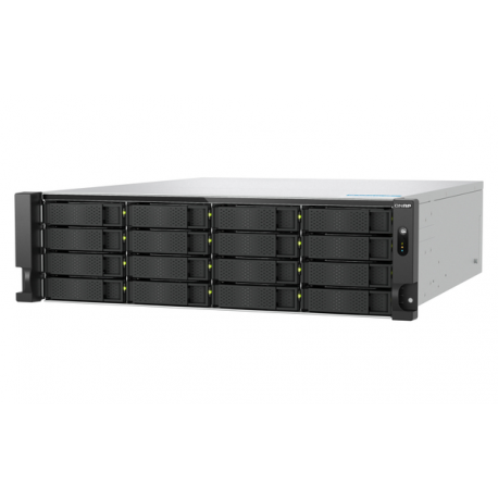 QNAP TS-H1677XU-RP - NAS server - 16 bays - rack-mountable - SATA 6Gb / s - RAID RAID 0, 1, 5, 6, 10, 50, JBOD, 60 - RAM 32 GB - Gigabit Ethernet  /  2.5 Gigabit Ethernet  /  5 Gigabit Ethernet  /  10 Gigabit Ethernet - iSCSI support - 3U - 8