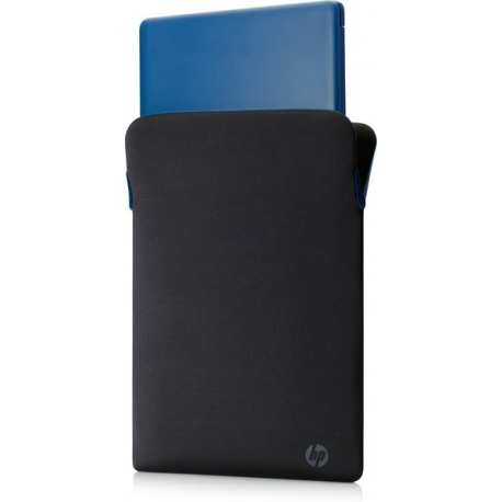 HP Protective - Notebook sleeve - 15.6" - black, blue - for ENVY Laptop 15; ENVY x360 Laptop; Laptop 15; Pavilion x360 Laptop - 9