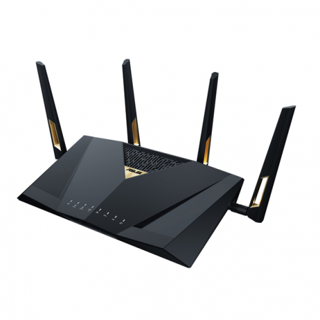 ASUS RT-BE88U - - wireless router - 9-port switch - 1GbE, 2.5GbE - WAN ports: 3 - Wi-Fi 7 - Dual Band - 4