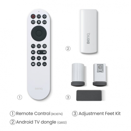 BenQ X3100i - DLP projector - 4-colour RGB LED - 3D - 3300 ANSI lumens - 3840 x 2160 - 16:9 - 4K - 802.11ac wireless  /  Bluetooth 5.0  /  AirPlay - 1