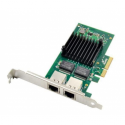 MicroConnect - Network adapter - PCIe 2.1 x4 - Gigabit Ethernet x 2 - multicolour