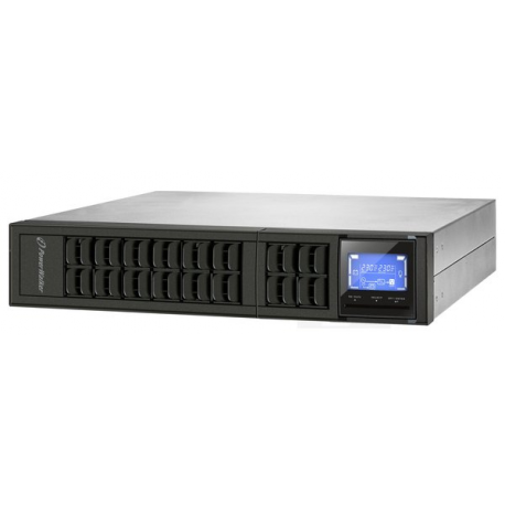 PowerWalker VFI 2000CRM LCD - UPS (rack-mountable / external) - 1600 Watt - 2000 VA - 9 Ah - RS-232, USB - output connectors: 4 - 2U - 19" - black - 8