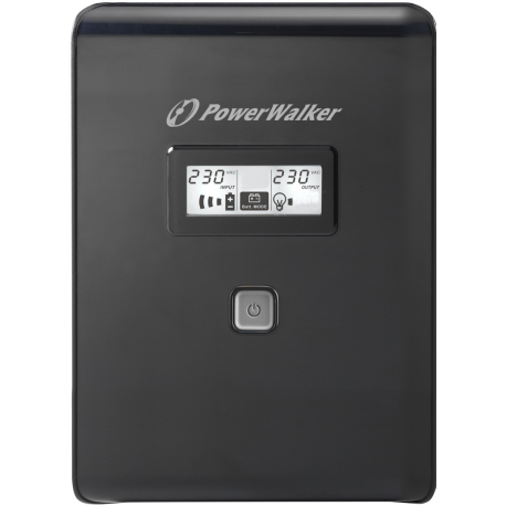 PowerWalker VI 2000 LCD - UPS - AC 220/230/240 V - 1200 Watt - 2000 VA - 9 Ah - USB - output connectors: 4 - black - 5
