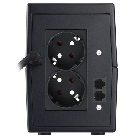 PowerWalker VI 650SE LCD - UPS - AC 230 V - 360 Watt - 650 VA - 7 Ah - USB - output connectors: 2 - black - 6