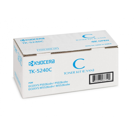 Kyocera TK 5240C - Cyan - original - toner cartridge - for ECOSYS M5526, P5026 - 3