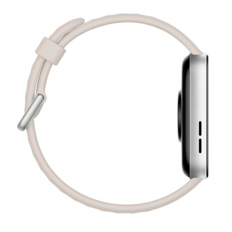 Huawei Watch Fit 3 - Aluminium alloy - smart watch with strap - leather - white - wrist size: 120-190 mm - display 1.82" - Bluetooth, Wi-Fi - 26 g - white - 9