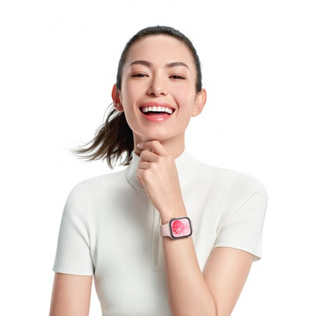 Huawei Watch Fit 3 - Aluminium alloy - smart watch with strap - fluoroelastomer - pink - wrist size: 120-190 mm - display 1.82" - Bluetooth, Wi-Fi - 26 g - pink - 2