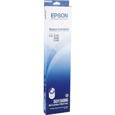Epson - Black - printer fabric ribbon - for FX 2170, 2180; LQ 2070, 2080, 2170, 2180, 2190, 2190N - 5
