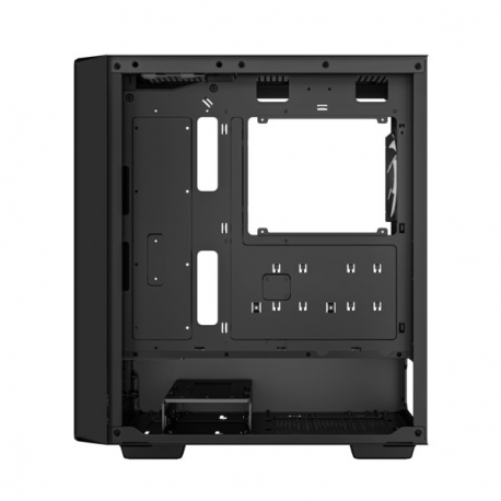 DeepCool CC560 ARGB V2 - Mid tower - ATX - windowed side panel (tempered glass) - no power supply (ATX  /  PS / 2) - black - USB / Audio - 5