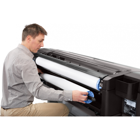 HP DesignJet Z6 PostScript - 44" large-format printer - colour - ink-jet - Roll (111.8 cm) - 2400 x 1200 dpi - up to 1.1 min / page (mono) / up to 1.1 min / page (colour) - capacity: 1 roll - Gigabit LAN, USB host - cutter - 15