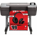 HP DesignJet Z6 PostScript - 24" large-format printer - colour - ink-jet - Roll (61 cm) - 2400 x 1200 dpi - up to 1.4 min / page (mono)  /  up to 1.4 min / page (colour) - capacity: 1 roll - Gigabit LAN, USB host - cutter
