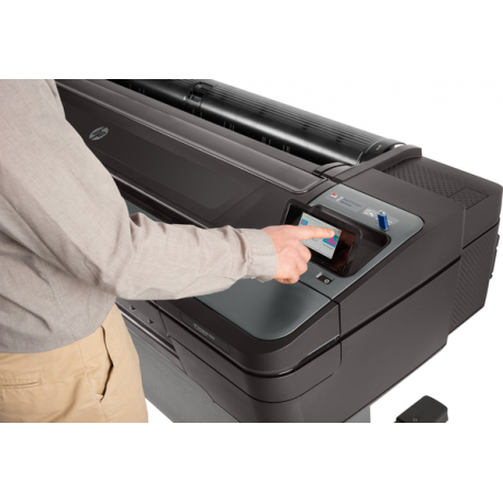 HP DesignJet Z6 PostScript - 24" large-format printer - colour - ink-jet - Roll (61 cm) - 2400 x 1200 dpi - up to 1.4 min / page (mono)  /  up to 1.4 min / page (colour) - capacity: 1 roll - Gigabit LAN, USB host - cutter - 28