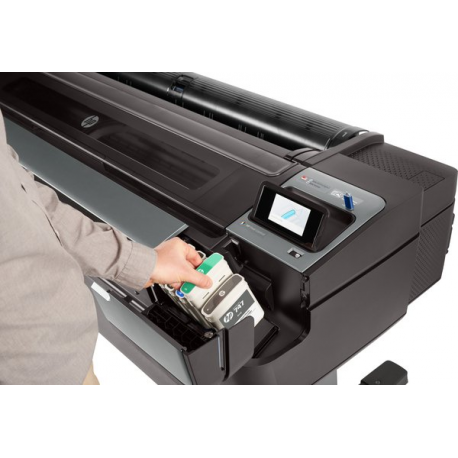 HP DesignJet Z9+ PostScript - 44" large-format printer - colour - ink-jet - Roll (111.8 cm) - 2400 x 1200 dpi - up to 1.2 min / page (mono) / up to 1.2 min / page (colour) - Gigabit LAN, USB host - cutter - 16