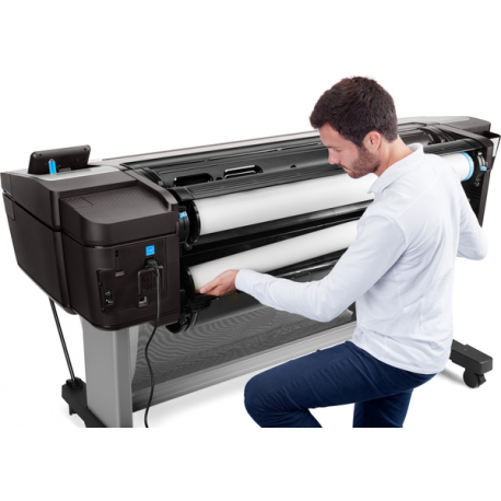 HP DesignJet T1700dr - 44" large-format printer - colour - ink-jet - 1118 x 1676 mm - 2400 x 1200 dpi - up to 0.55 min / page - Gigabit LAN, USB host - cutter - 24