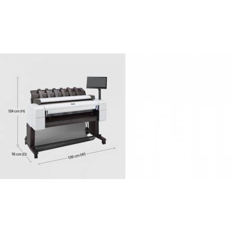 HP DesignJet T2600 PostScript - 36" multifunction printer - colour - ink-jet - 914 x 8000 mm, 610 x 15000 mm (original) - Roll (91.4 cm x 91.4 m), 914 x 1219 mm (media) - up to 0.32 min / page (printing) - 1 roll - Gigabit LAN - 9