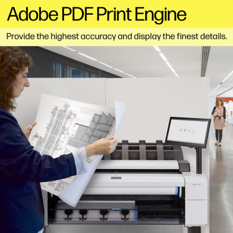HP DesignJet T2600 PostScript - 36" multifunction printer - colour - ink-jet - 914 x 8000 mm, 610 x 15000 mm (original) - Roll (91.4 cm x 91.4 m), 914 x 1219 mm (media) - up to 0.32 min / page (printing) - 1 roll - Gigabit LAN - 14