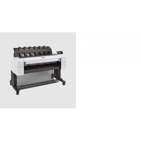 HP DesignJet T1600 - 36" large-format printer - colour - ink-jet - Roll (91.4 cm x 91.4 m), 914 x 1219 mm - 2400 x 1200 dpi - up to 3 ppm (mono) / up to 3 ppm (colour) - capacity: 1 roll - Gigabit LAN - cutter - 7