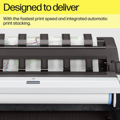 HP DesignJet T1600dr PostScript - 36" large-format printer - colour - ink-jet - Roll (91.4 cm x 91.4 m), 914 x 1219 mm - 2400 x 1200 dpi - up to 0.32 min / page (mono)  /  up to 0.32 min / page (colour) - capacity: 2 rolls - Gigabit LAN - cutter - 18
