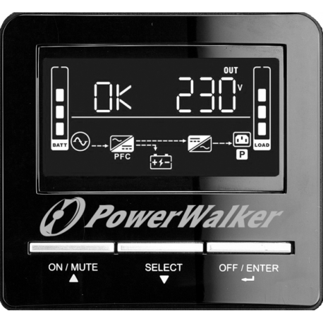 PowerWalker VI 2000 CW - UPS - AC 162-290 V - 1400 Watt - 2000 VA - 7 Ah - RS-232, USB - output connectors: 8 - 6