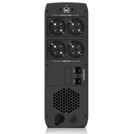PowerWalker VI 600 CSW - UPS - AC 170-280 V - 360 Watt - 600 VA - 7 Ah - USB - output connectors: 4 - 4