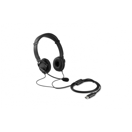 Kensington USB Hi-Fi Headphones - Headphones with mic - on-ear - wired - USB - 21