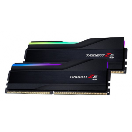 G.Skill Trident Z5 RGB - DDR5 - kit - 96 GB: 2 x 48 GB - DIMM 288-pin - 5600 MHz  /  PC5-44800 - CL40 - 1.25 V - unbuffered - on-die ECC - matte black - 0