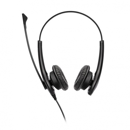 Jabra BIZ 1100 Duo - Headset - on-ear - wired - 3.5 mm jack - black - academic - Zoom Certified, Certified for Microsoft Teams - 1